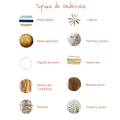 Tipos de cadena: malla tejida, liberty, seda japonesa, perlitas y acero, rígida, acero liso, bolitas, rosario y cristal