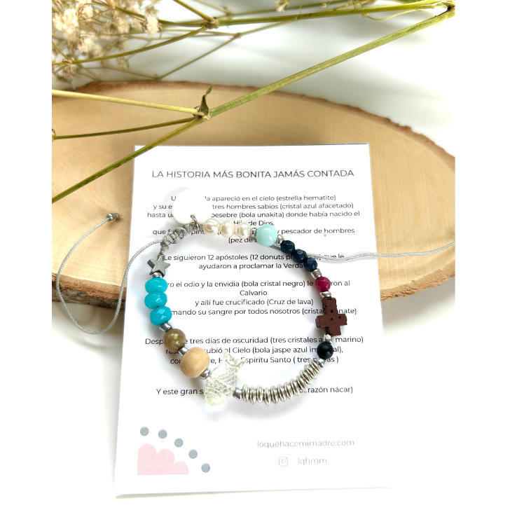 Pulsera Historia de Jesús con su tarjeta «La historia más bonita jamás contada»