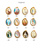 Imágenes de vírgenes, del 38 al 49, para personalizar la medalla vintage